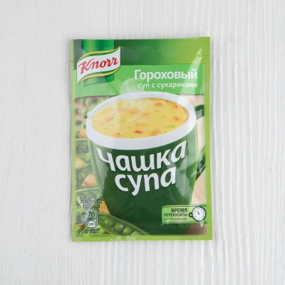 Суп гороховый Knorr чашка супа с сухарями, 21г