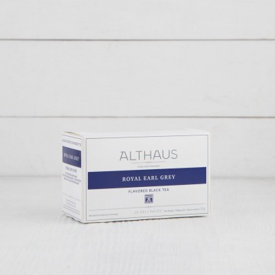 Чай черный Royal Earl Grey в пакетиках Althaus, 20шт.