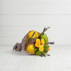 Букет из фруктов и цветов "Чайный микс"