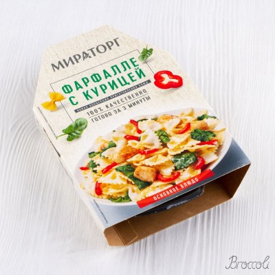 Фарфалле с курицей, охлажденная, Мираторг, 320г