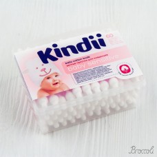 Ватные палочки для детей "Kindii" Cleanic , 60шт.