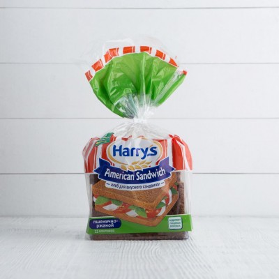 Хлеб "Американский Сэндвич" пшенично-ржаной Harry's, 470г