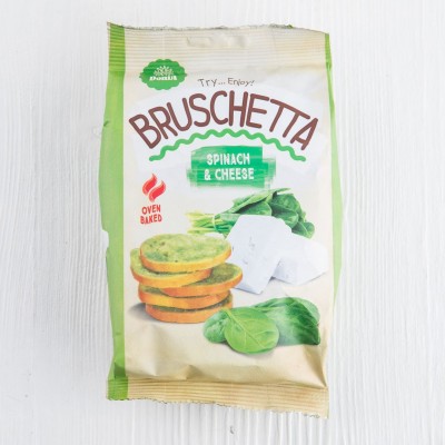 Хлебцы Bruschetta со вкусом шпината и сыра Donia, 70г