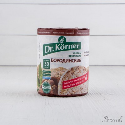 Хлебцы хрустящие Бородинские, Dr. Korner, 100г