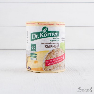 Хлебцы хрустящие Злаковый коктейль Сырный, Dr. Korner, 100г