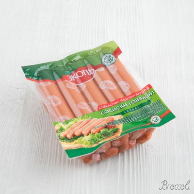 Сосиски "Говяжьи Халяль", Эколь, 480г