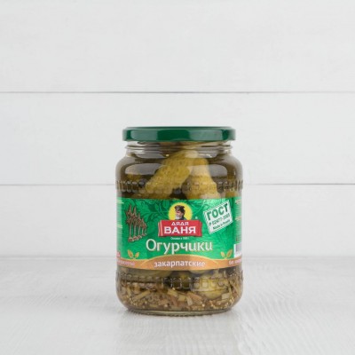 Огурцы "Закарпатские" Дядя Ваня, 680г