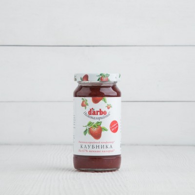 Конфитюр низкокалорийный Клубника, Darbo, 220г