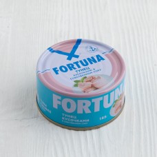 Тунец кусочками в собственном соку, Fortuna, 185г
