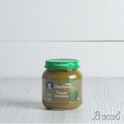 Пюре Gerber "Только брокколи" с 4 мес.,130г