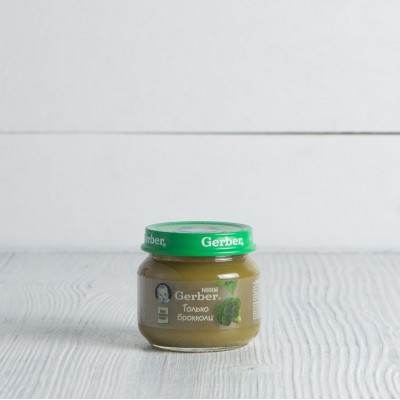 Пюре Gerber "Только брокколи" с 4 мес., 80г