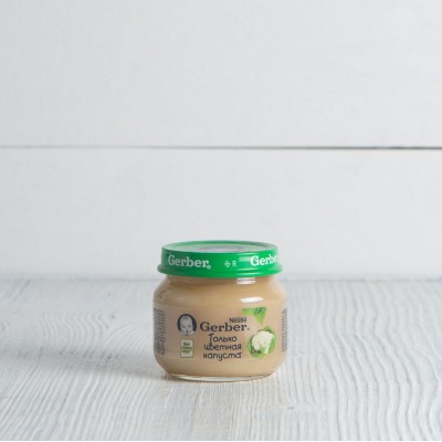 Пюре Gerber "Только цветная капуста" с 4 мес., 80г