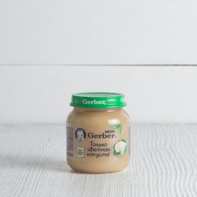 Пюре Gerber " Только цветная капуста" с 4 мес., 130г