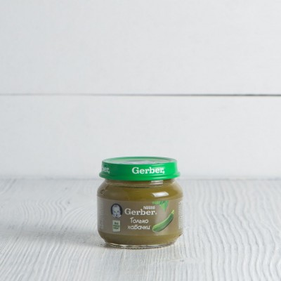 Пюре Gerber "Только кабачок" с 4 мес., 80г