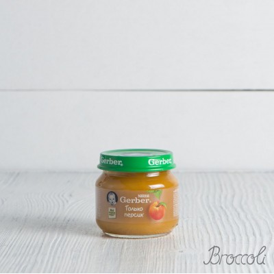 Пюре Gerber "Только персик" с 4 мес., 80г