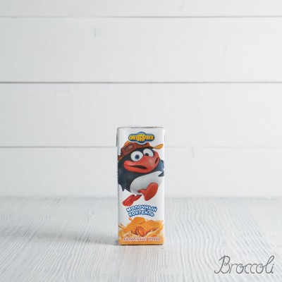 Коктейль молочный Смешарики Карамельная ириска 2,5%, 210г