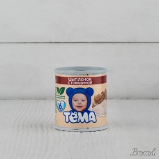 Пюре Тема цыпленок/говядина с 6 мес, 100г