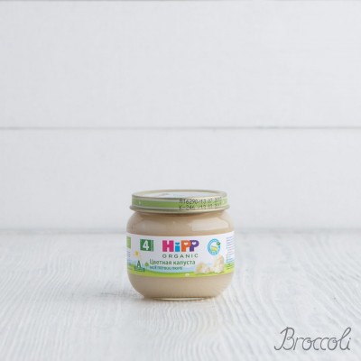 Пюре "Мое первое пюре" цветная капуста, 4 мес., HiPP, 80г