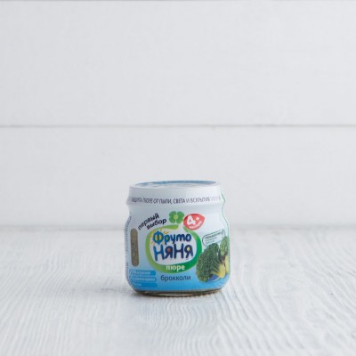 Пюре из брокколи с 4 мес., ФрутоНяНя, 80г