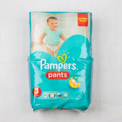 Подгузники-трусики Pampers Pants для мальчиков и девочек Midi (6-11 кг), 60шт.