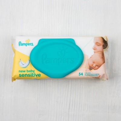 Салфетки влажные детские Pampers New Baby Sensitive, 54шт.
