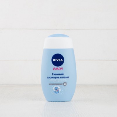 Шампунь мягкий и пена для ванны Nivea "Baby", 200мл