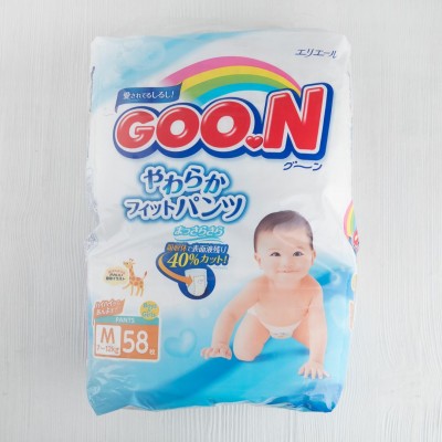 Подгузники-трусики GOO.N (7-12 кг), 58шт.