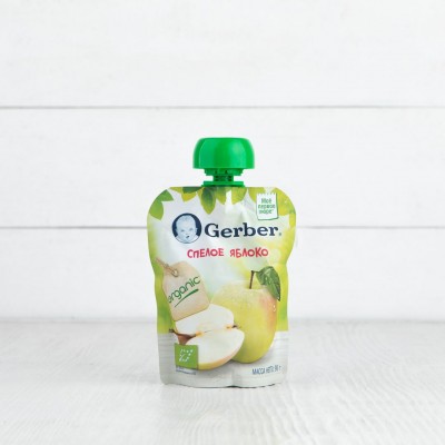Пюре Gerber Organic "Спелое Яблоко", 90г