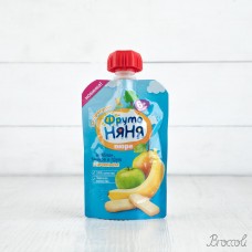 Пюре из яблок, бананов, груш и печеньем с 6 мес (пауч), ФрутоНяня, 90г