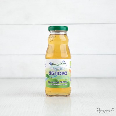 Сок осветленный Яблоко Organic с 4 мес. Fleur Alpine, 200мл
