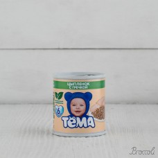 Пюре Тема цыпленок/гречка с 6 мес, 100г