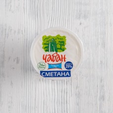 Сметана Чабан, 25%, 200г