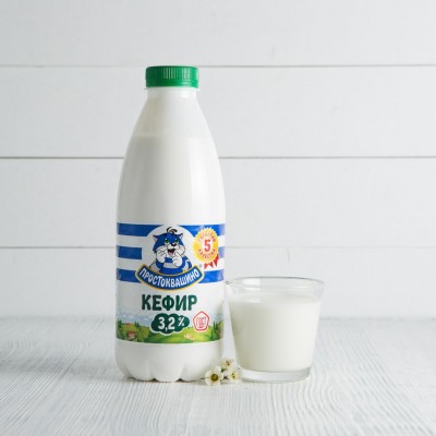 Кефир Простоквашино, 3,2%, 930г