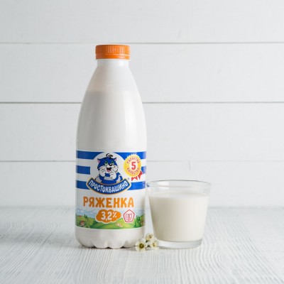 Ряженка Простоквашино, 3,2%, 930г