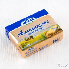 Масло сливочное "Альпийское", 82,5%, Meggle, 200г