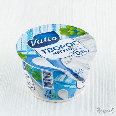 Творог обезжиренный 0,1% Valio, 180г