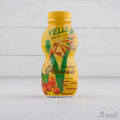 Продукт овсяный ферментированный питьевой "Облепиха" , Velle, 250г