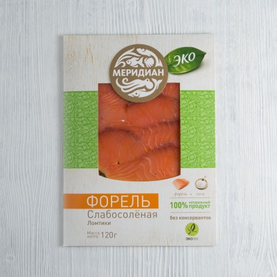 Форель ломтики с/с Меридиан, 120г