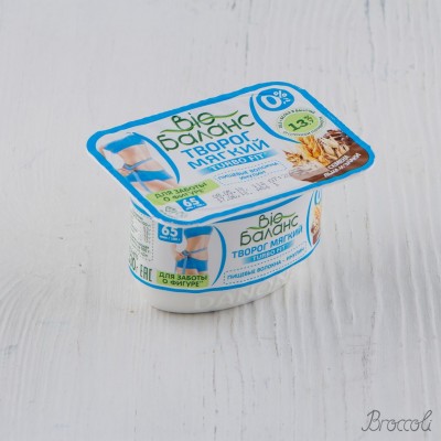 Творог мягкий "Turbo Fit" Злаки и семена льна, Bio Баланс, 0,2%, 130г