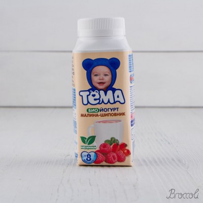 Биойогурт питьевой Тема Малина-Шиповник с 8 мес, 210г
