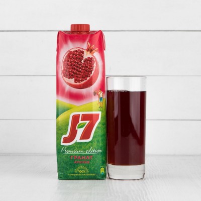 Сок "J7" Гранат, черноплодная рябина, 0,97л