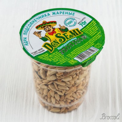 Ядра подсолнечника жареные (в стаканчике) Don Semi, 70г
