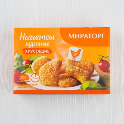 Наггетсы куриные хрустящие, Мираторг, 300г