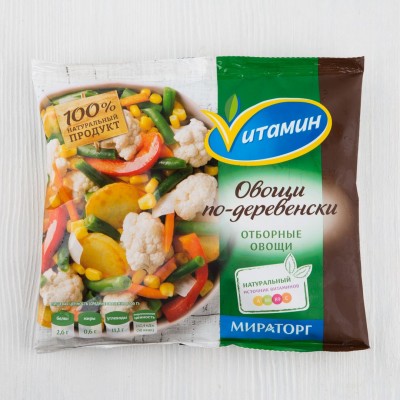Овощи по-деревенски свежемороженые, Vитамин, 400г