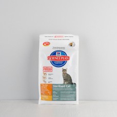 Корм сухой Hill's для стерилизованных кошек до 6 лет с курицей, 1,5кг
