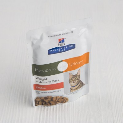 Корм Hill's Diet Metabolic+Urinary для кошек, коррекция веса + урология, 85г