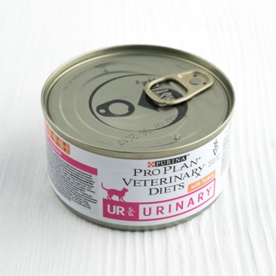 Консервы Proplan Veterinary Diets UR при МКБ, для взрослых кошек c индейкой, 195г