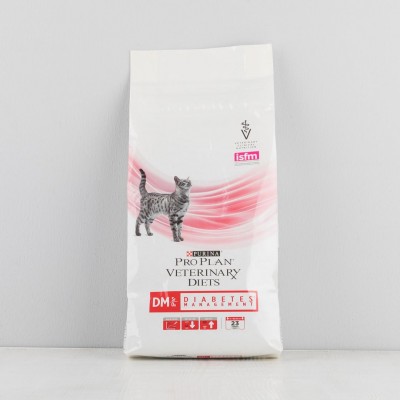 Корм сухой Proplan Veterinary Diets DM при диабете, для взрослых кошек, 1,5кг
