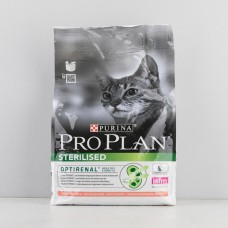 Корм сухой Proplan для стерилизованных кошек и кастрированных котов, с лососем, 3кг