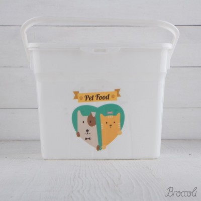 Ведерко для корма животных Dog&Cat, 4,5л, Plast Team